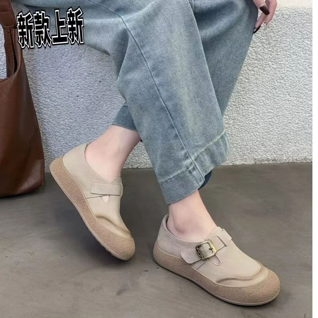 【小蒋严选】春秋款舒适休闲百搭软底软皮真皮博肯鞋63-5163