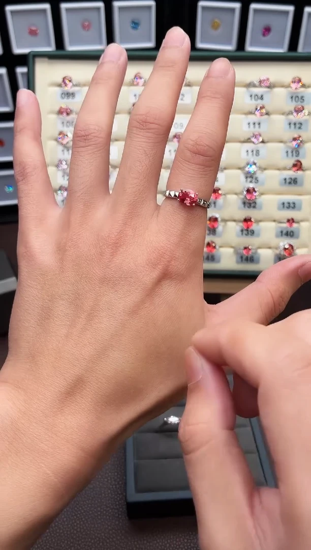 无925银轻奢火炼花色女神戒