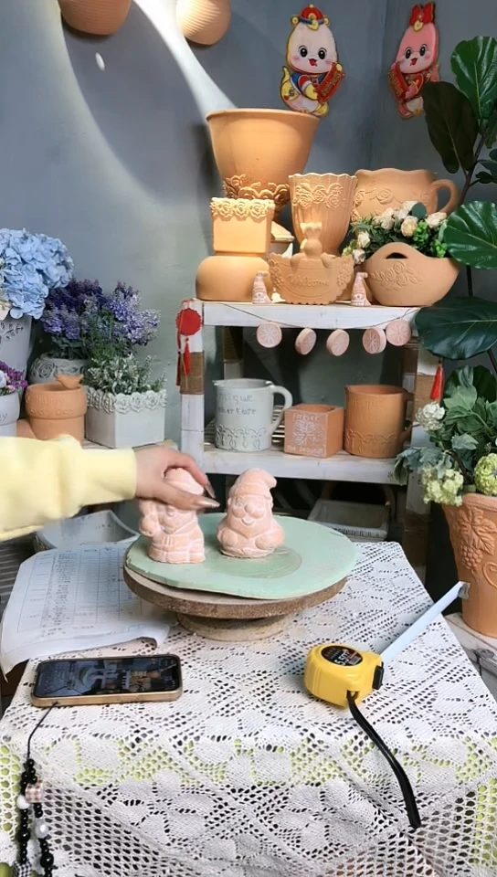 【闪购商品】红陶圣诞老人摆件