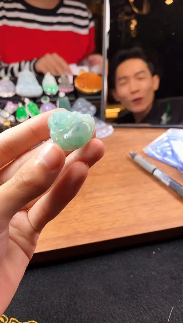 未镶嵌定制翡翠炭***杨4043毛货不退不换