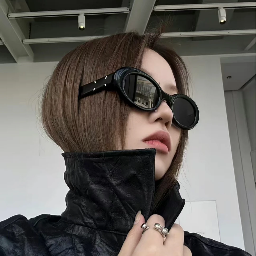 刘亦菲同款墨镜女复古时尚猫眼马吉拉太阳眼镜防紫外线男女