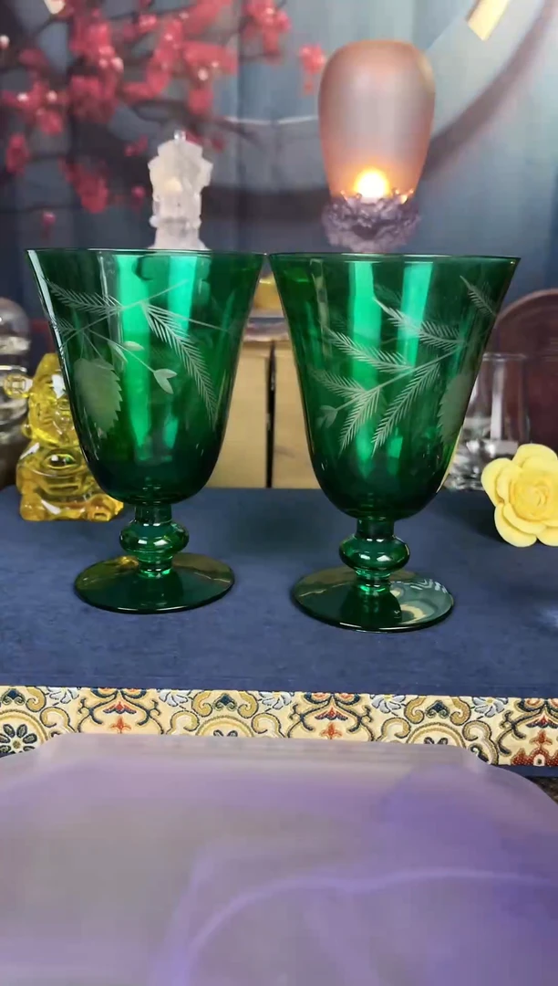 06两只装江户切子威士忌洋酒杯家用玻璃杯水杯