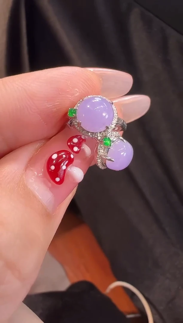 【闪购商品】翡翠耳饰18K金镶嵌耳饰