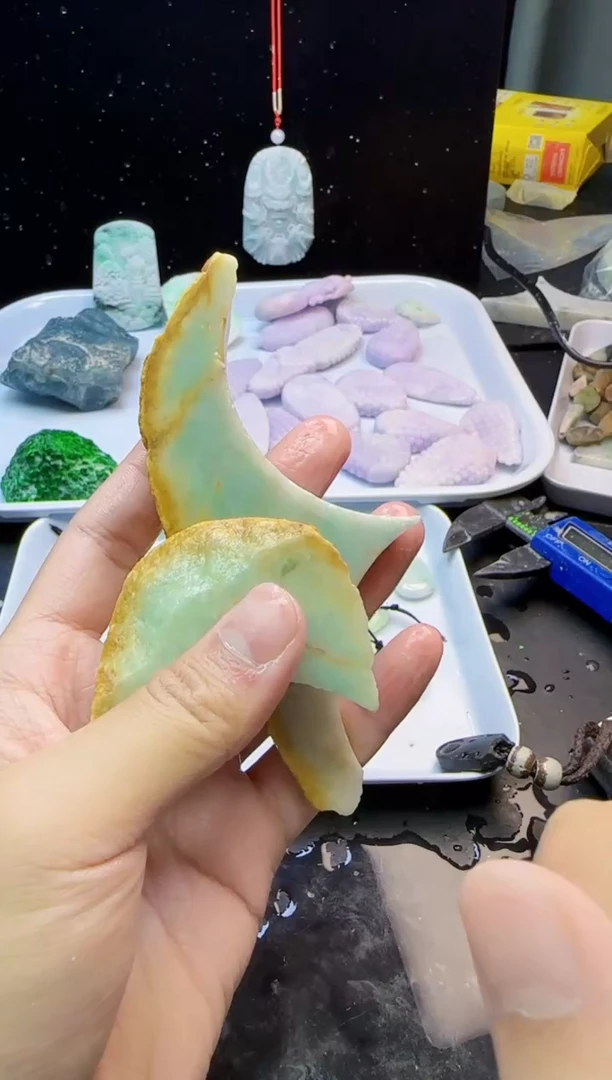颈饰未镶嵌翡翠048天然A货翡翠