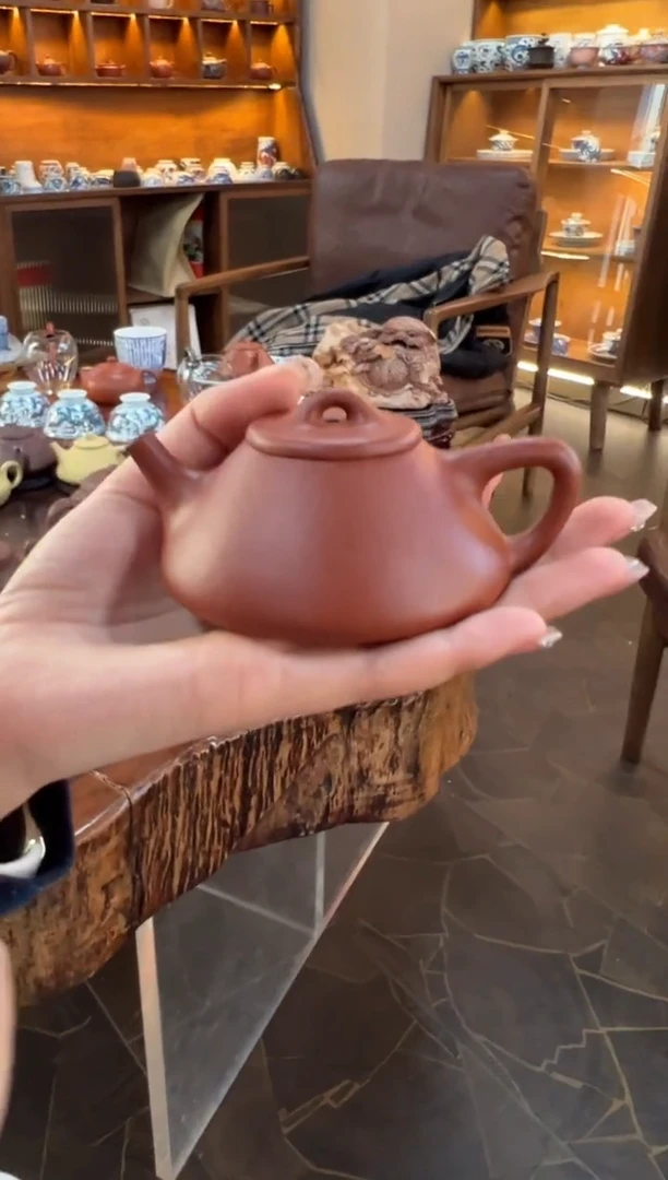 【闪购商品】紫砂茶壶【头哥手工壶】子冶石瓢大红袍光素