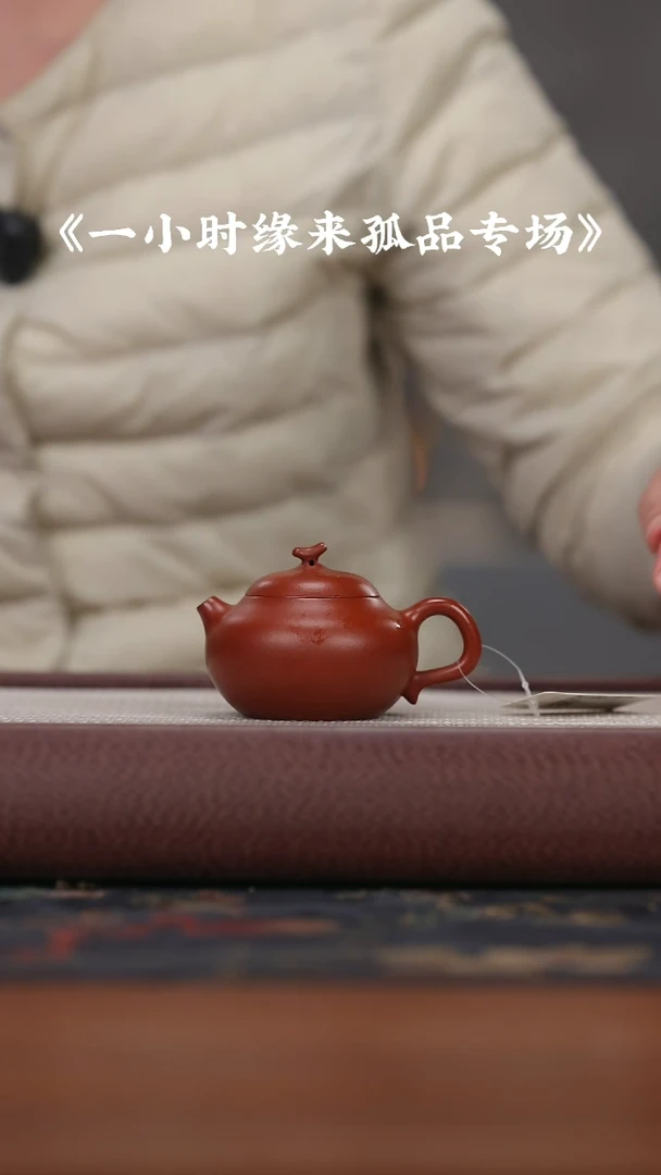 【闪购商品】紫砂茶壶梵记朱泥瓜趣