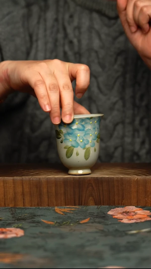 瓷片釉下彩手工手绘同款陶器
