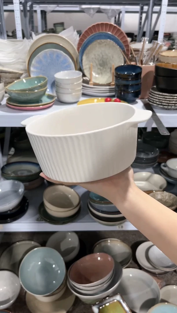 【闪购商品】瓷片外贸尾货瑕疵满20包邮X 哑光双耳