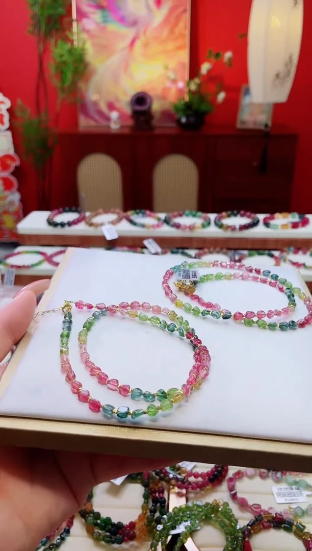 项链未镶嵌碧玺项链多样性格发一