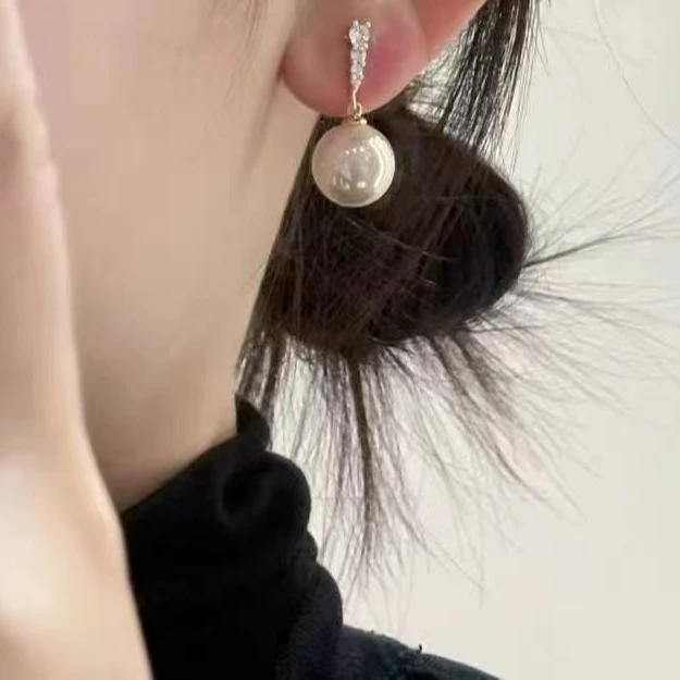 非金属仿珍珠耳饰 自留精致款珠子韩系耳钉