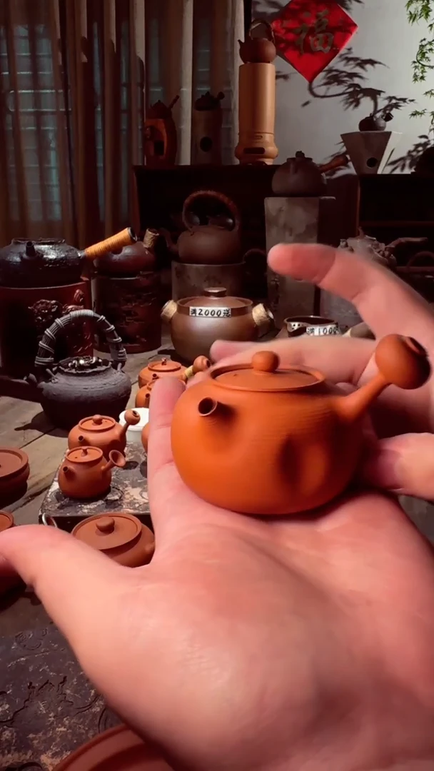 壶150酒窝潮州鸡蛋黄纯手拉泡茶壶