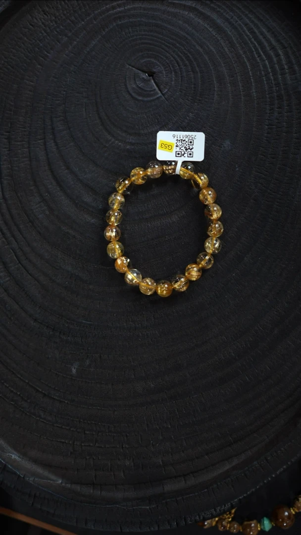 水晶手链未镶嵌k****n金板钛单圈