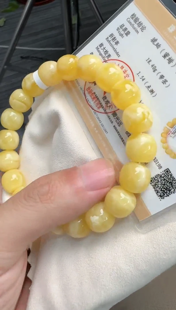 未镶嵌琥珀手串蜜蜡手串
