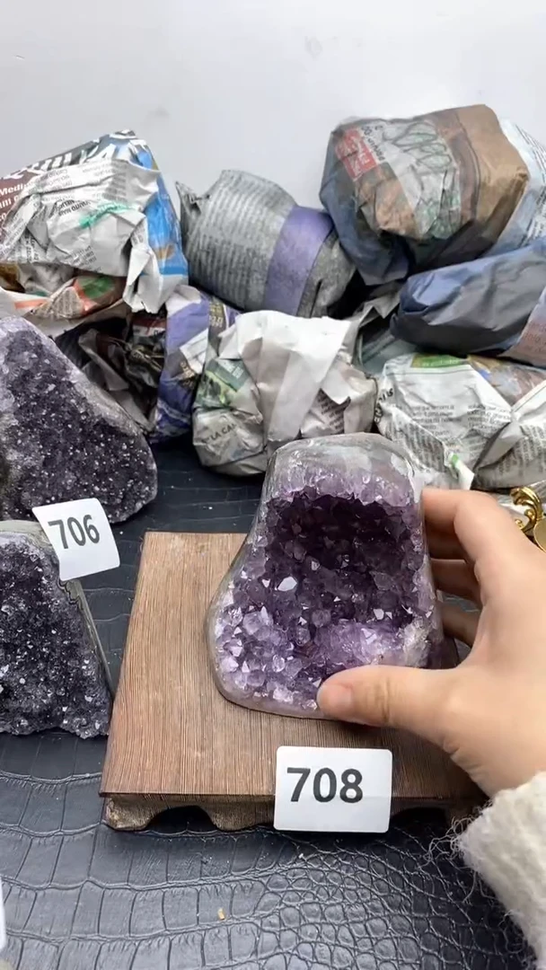 【闪购商品】紫晶1未镶嵌708号摆件