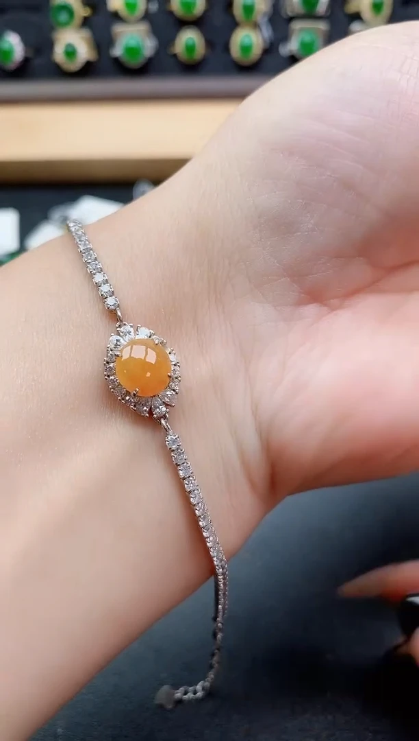 银S925镶嵌戒指翡翠1