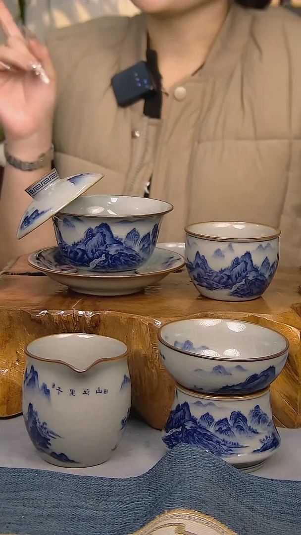 【闪购商品】4件套陶瓷茶具家用简装系列