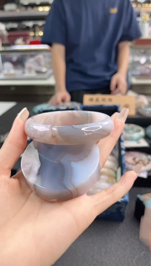 未镶嵌手镯石英质玉63圈口（赠品镯心）1002