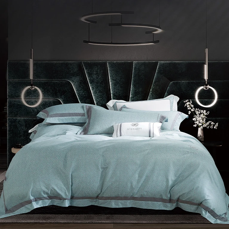 60s床品天丝磨毛四件套轻奢---安东尼简约