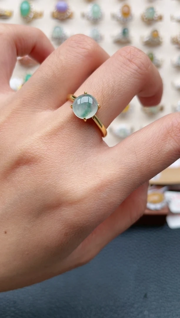 【闪购商品】翡翠戒指银S925镶嵌1111