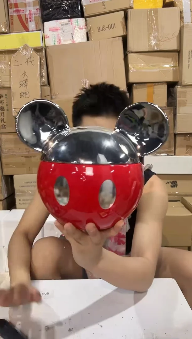 瓷片大号米奇电镀罐