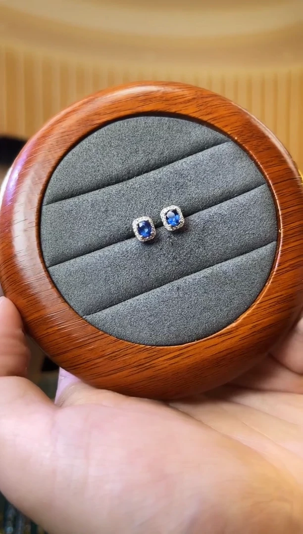 【闪购商品】蓝宝石戒指银S925镶嵌蓝宝石