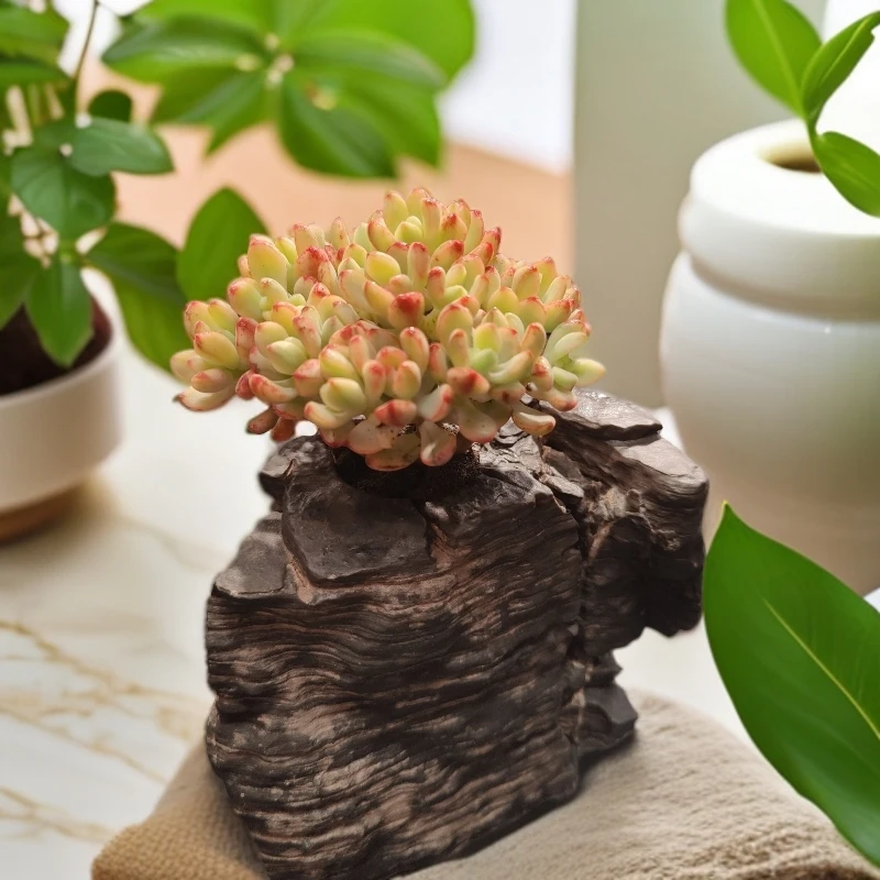 【②号】天然灵石花器（1颗/单孔）