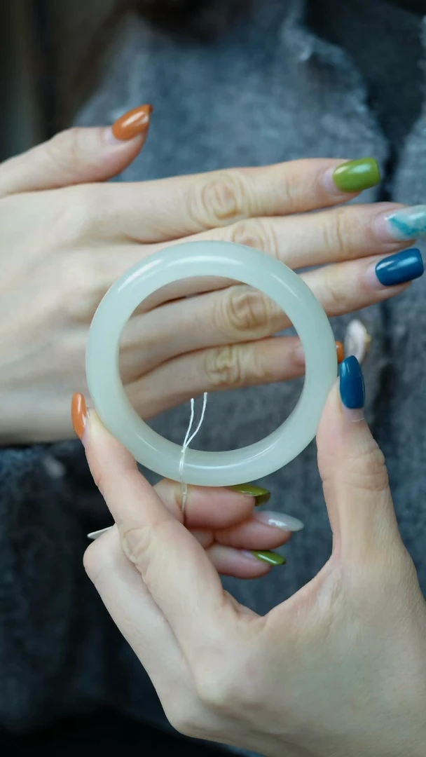 未镶嵌手镯和田玉9-56.5#正圈/姿/1(回流)