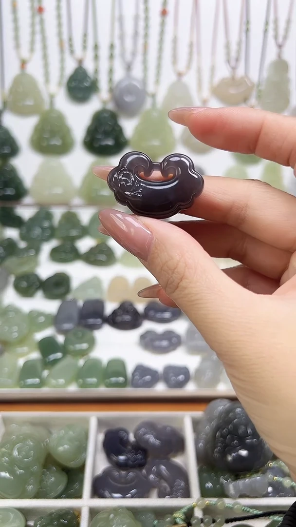 【闪购商品】和田玉（糖玉）颈饰未镶嵌平安锁吊坠32