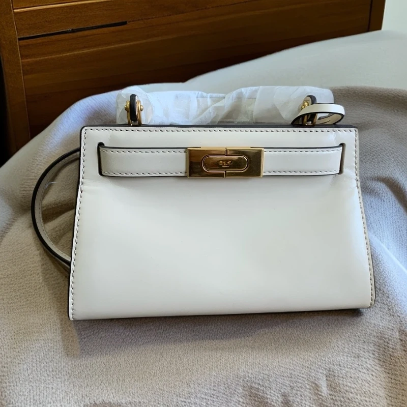 95新 TORY BURCH/汤丽柏琦  奶茶色手提斜挎包 1898 3071