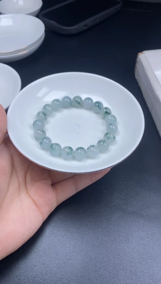 颈饰未镶嵌翡翠翡翠散珠批发DIY多样性发货