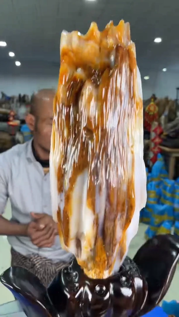 【闪购商品】硅化玉摆件未镶嵌36