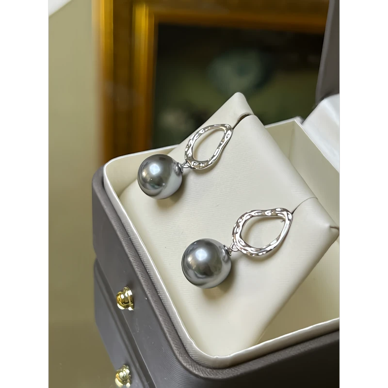 11.4-11.6mm强光海水大溪地耳饰