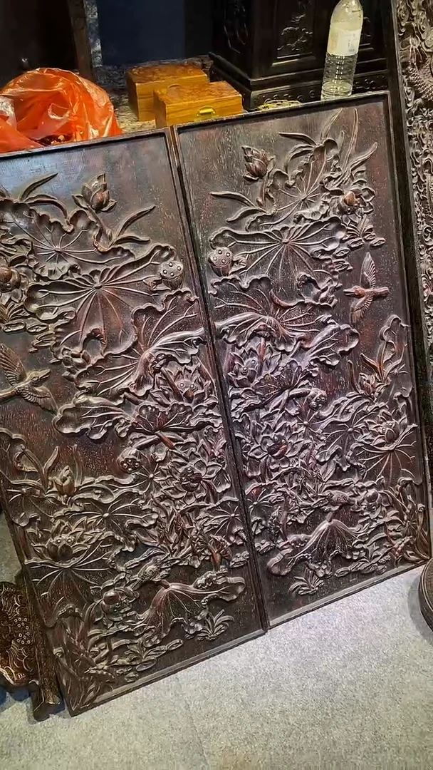 木龙**人紫檀木一物一拍