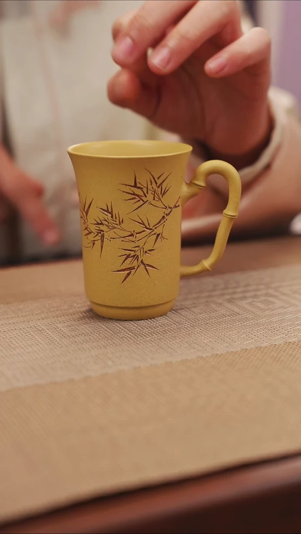 原矿黄金段竹子把杯4