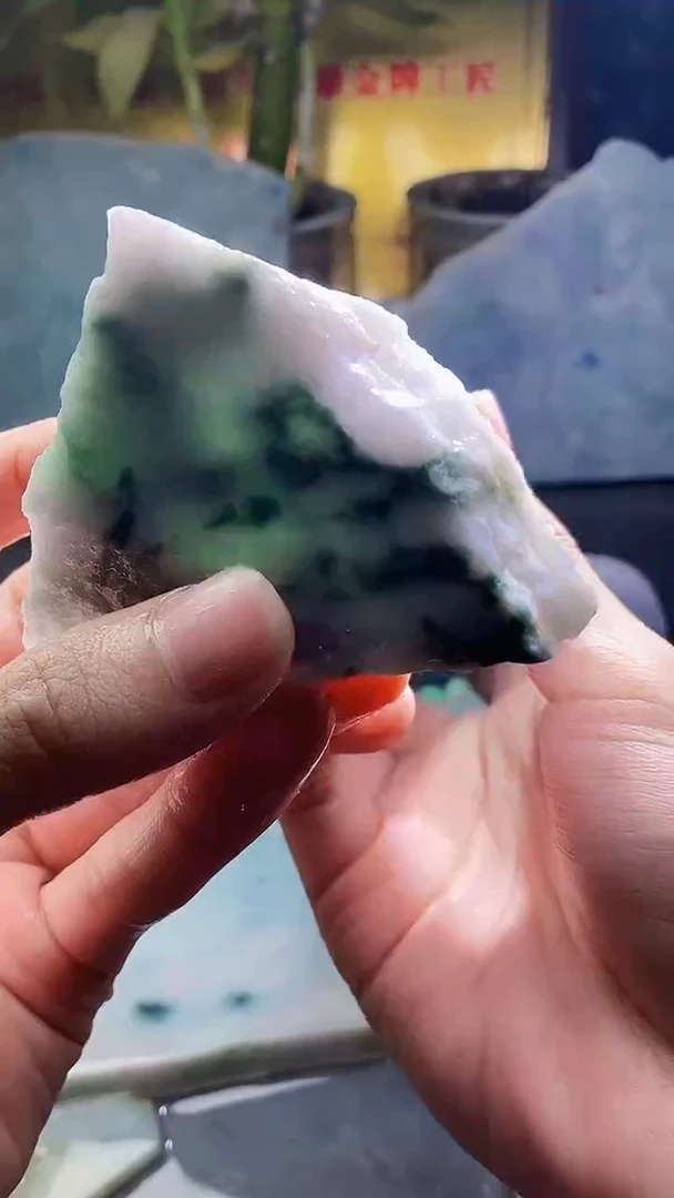 未镶嵌挂件翡翠小雨114