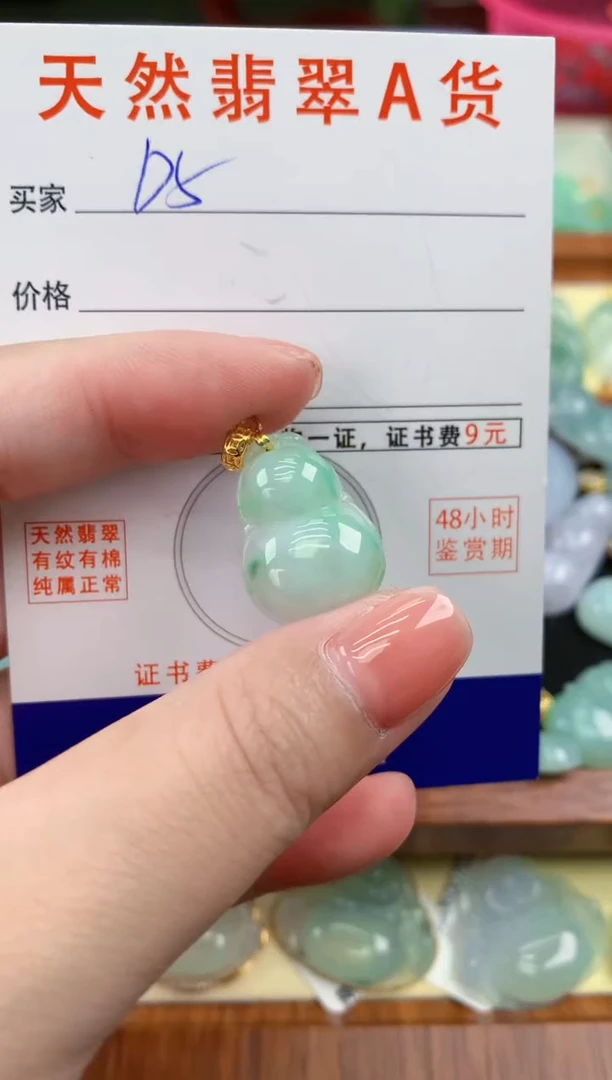 颈饰未镶嵌翡翠天然A货翡翠挂件