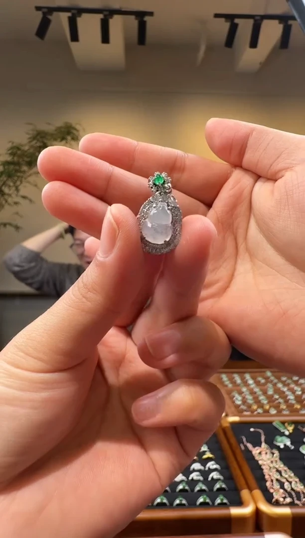 颈饰未镶嵌翡翠4-105-1.4多样性拍一发一