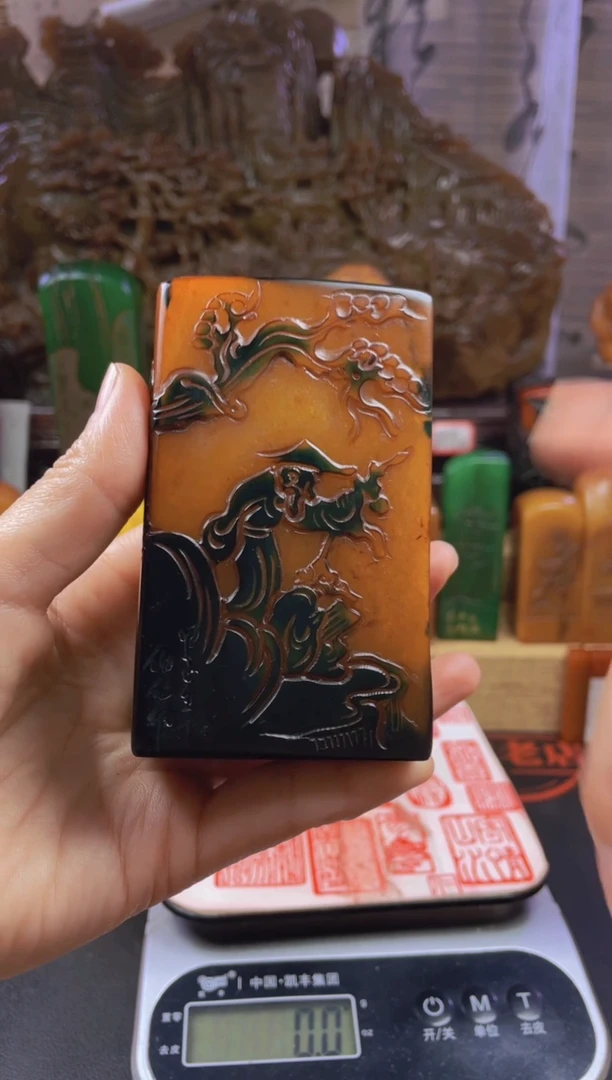 【闪购商品】寿山石印石乌鸦皮正竖章