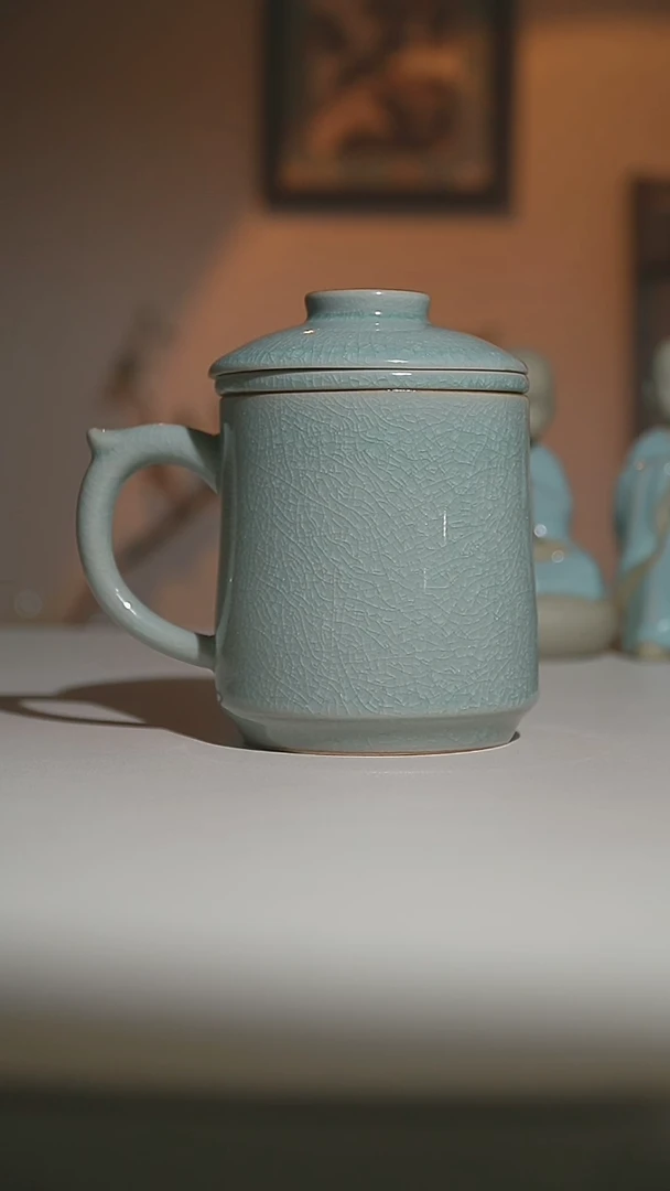 杯冰花办公杯圈足烧二级品