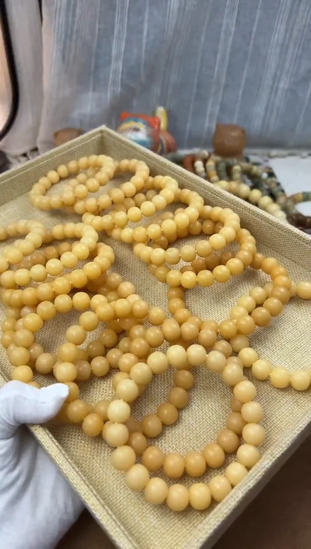 菩提根/象牙果手串12*13干磨婴儿肌深色一条2811