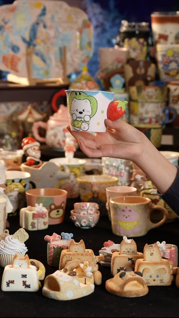 其他陶景德镇釉下彩手绘设计师款陶瓷