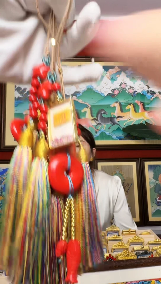 吊坠五条-热贡元旦唐卡画院 周毛