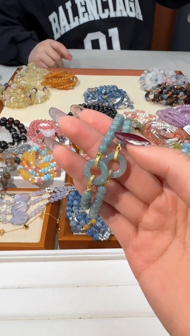 【闪购商品】翡翠手链未镶嵌 G009翡翠盘珠平安扣款