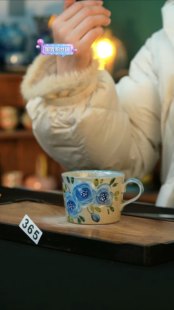 【闪购商品】杯手绘心瓷陶瓷浮力