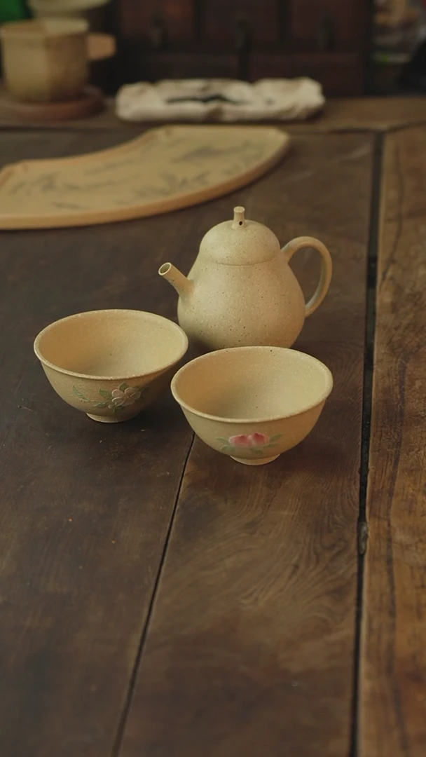 茶杯紫砂香玉堂梨式套组