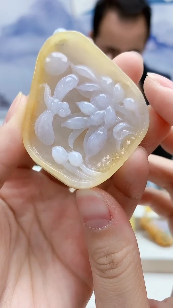 未镶嵌定制翡翠4957lr-毛货挂件44