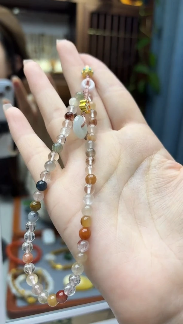 未镶嵌车挂水晶水晶手机链挂件DN