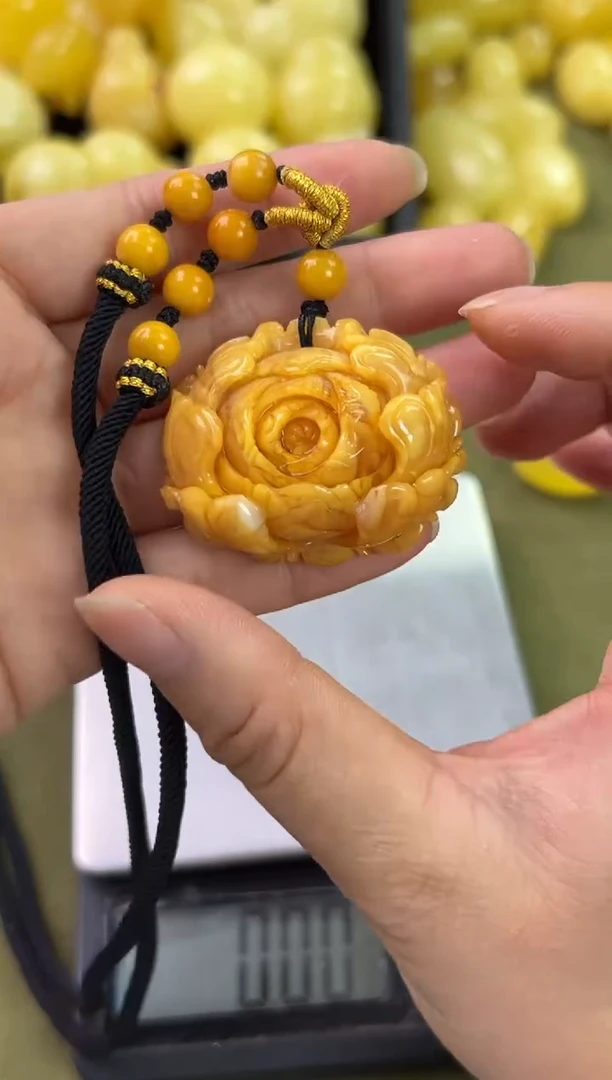 裸石琥珀未镶嵌琥珀蜜蜡吊坠