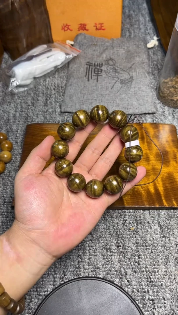 阴沉木手串/手链2.0水波纹268