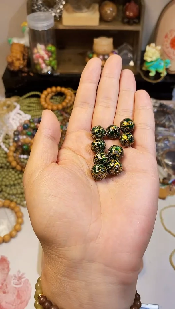 大漆工艺品手串/手链卡12+墨绿色